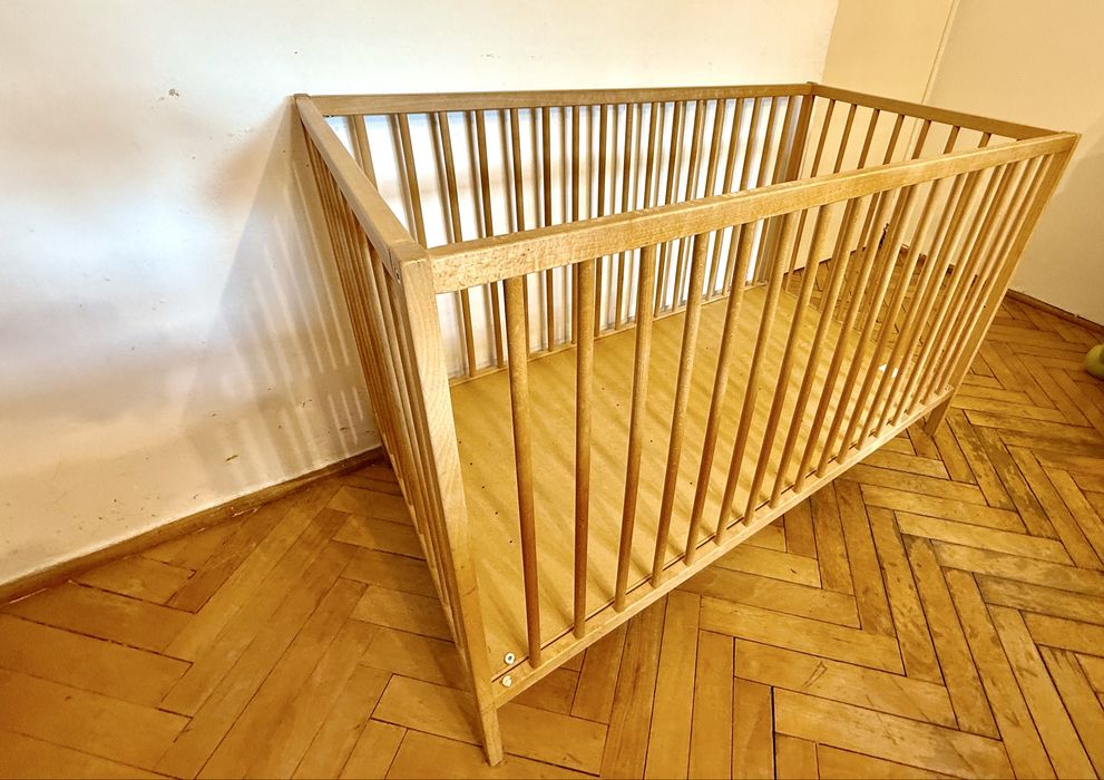 Ikea Sniglar łóżeczko 120x60 ikea dzieciece niemowlece drewniane buk