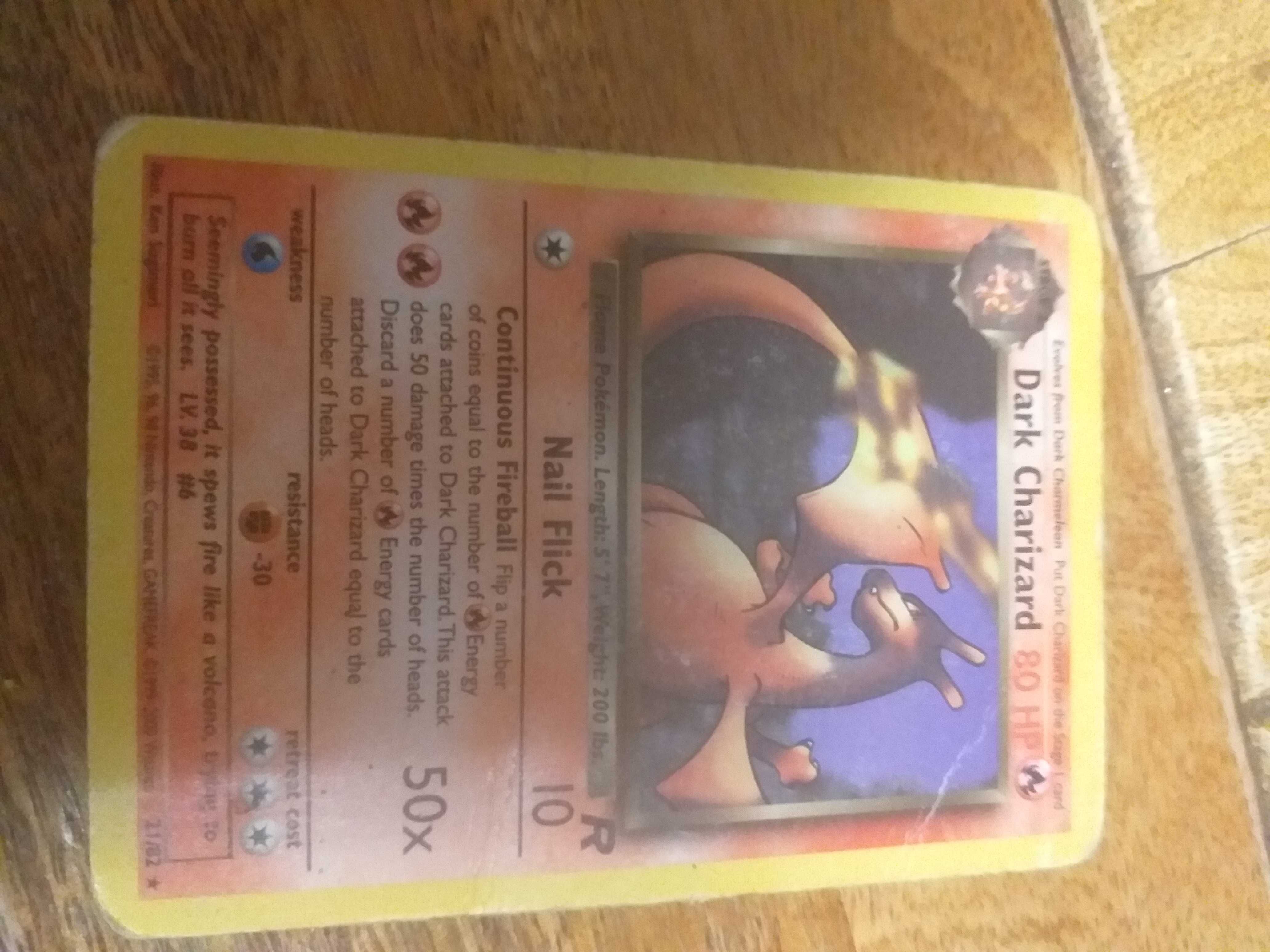 Dark Charizard karta pokemon
