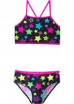 B.P.C. bikini dziewczęce w neonowe gwiazdki 116/122.