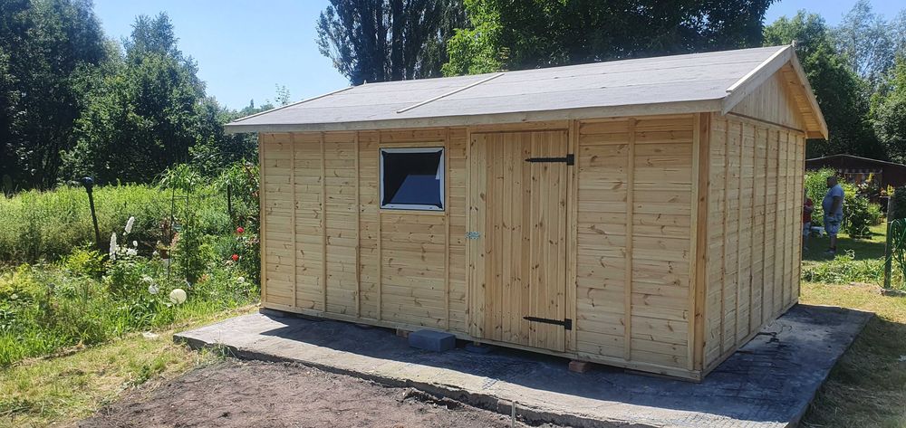 Domek letniskowy 5×4 m  drewniany narzędziowy Altana ogrodowa 20m2 ROD