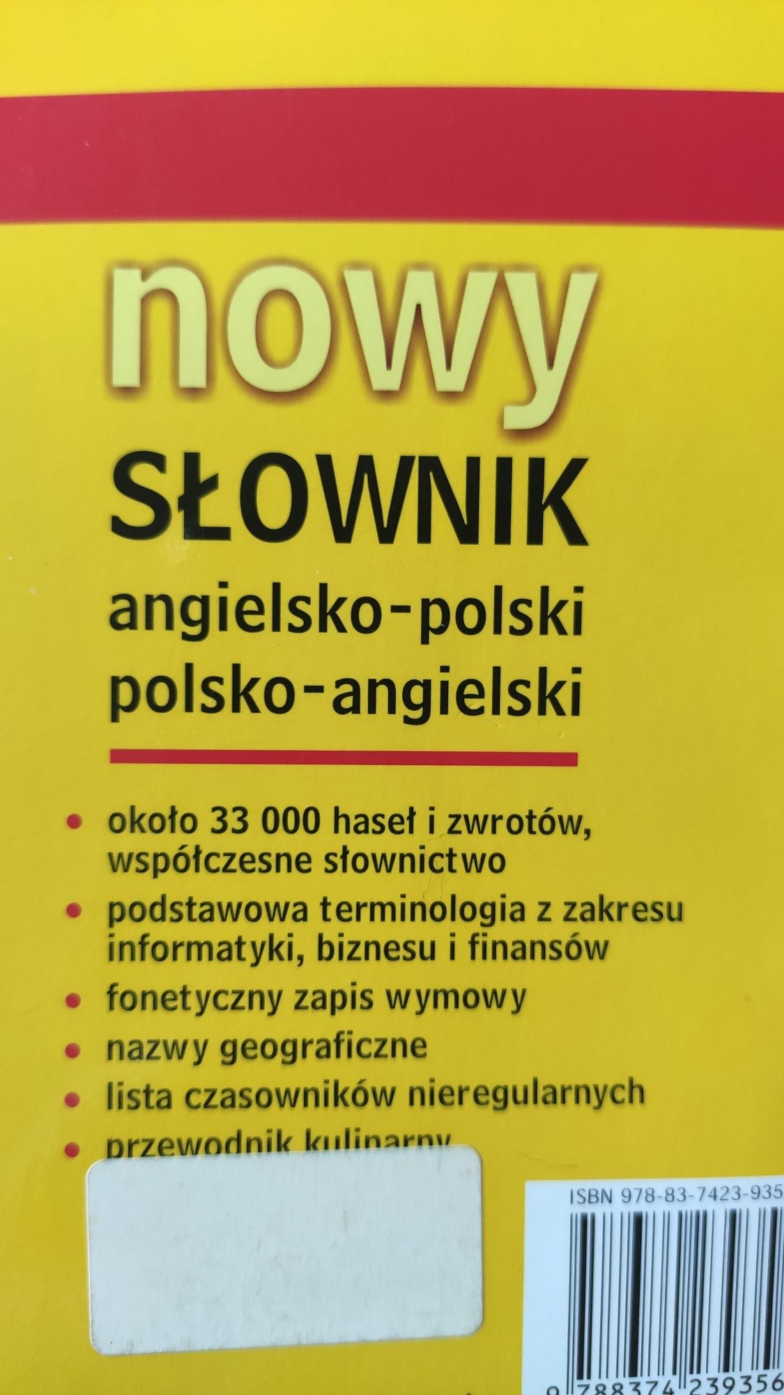 Nowy słownik angielsko-polski polsko-angielski. Harald G. Nieużywany