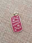 Zawieszka Love Peace Lucky