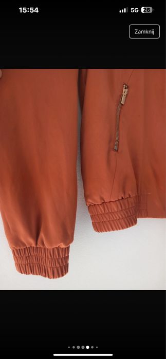 Kurtka bomberka H&M miedziana z polyskiem ..