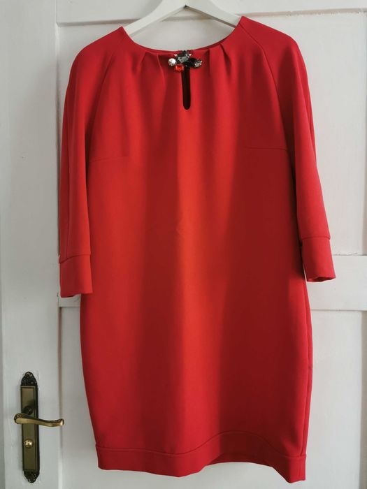 Sukienka worek czerwona rozm. 42/XL