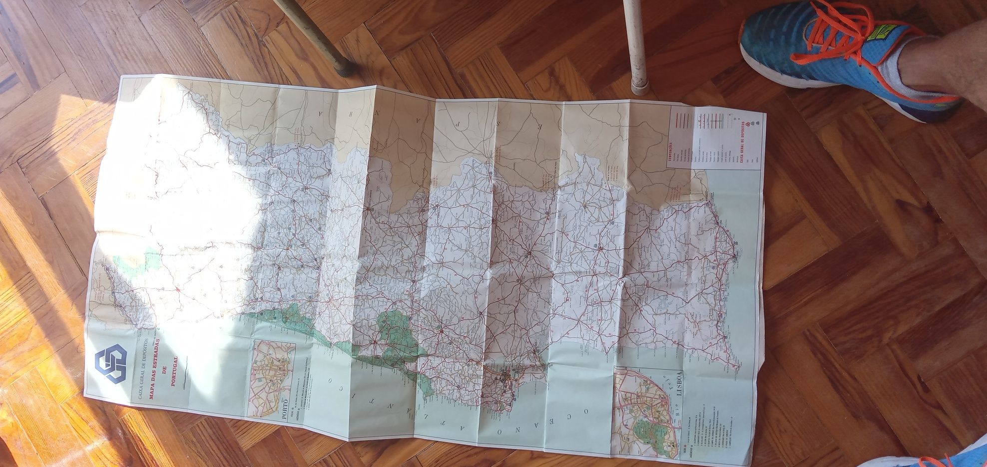 Mapa das estradas Vintage C.G.D. -10E - Ski Agenda - 2E Desde 2E.