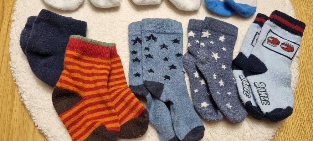 8 par skarpetki niemowlęce bawełna I bambus 9 do 12 mies