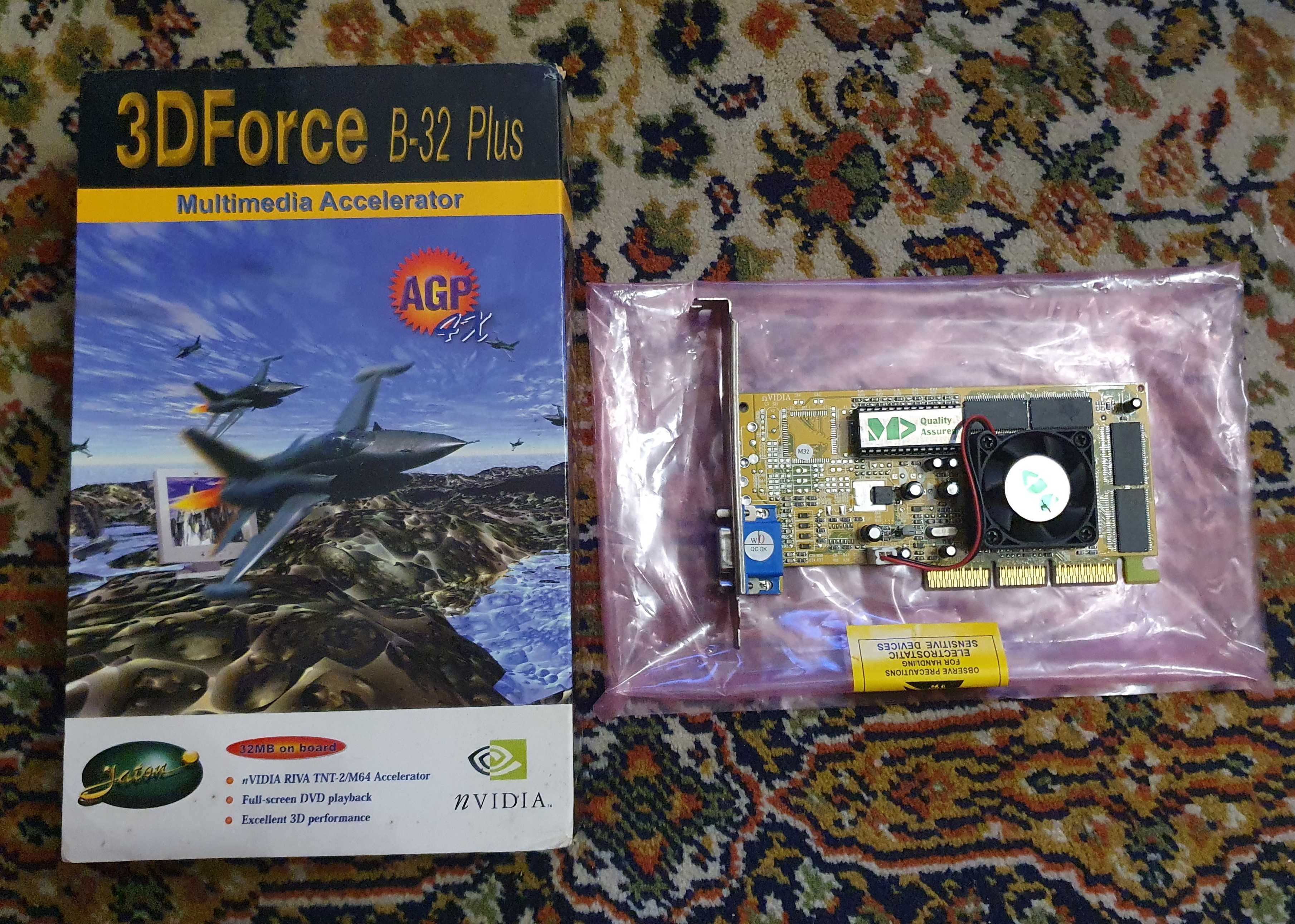 Placa Gráfica (vídeo) Nvidia Riva TNT2 M64 3D Force B-32 Plus, AGP