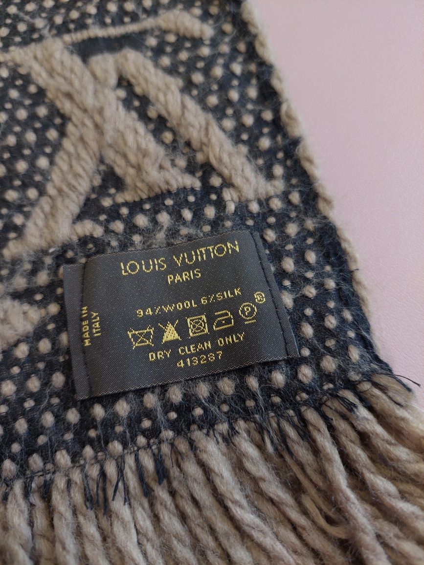 Шарф Louis Vuitton Monogram шерсть шелк