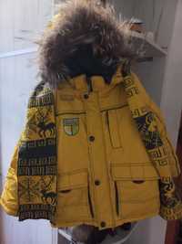 Куртка зимняя ,,Кіко ,,с шарфом р.116-122