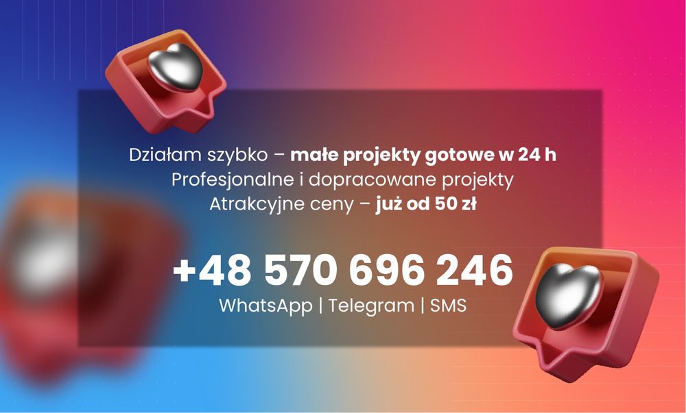 Usługi graficzne projektowanie logo branding reklama druk socia media