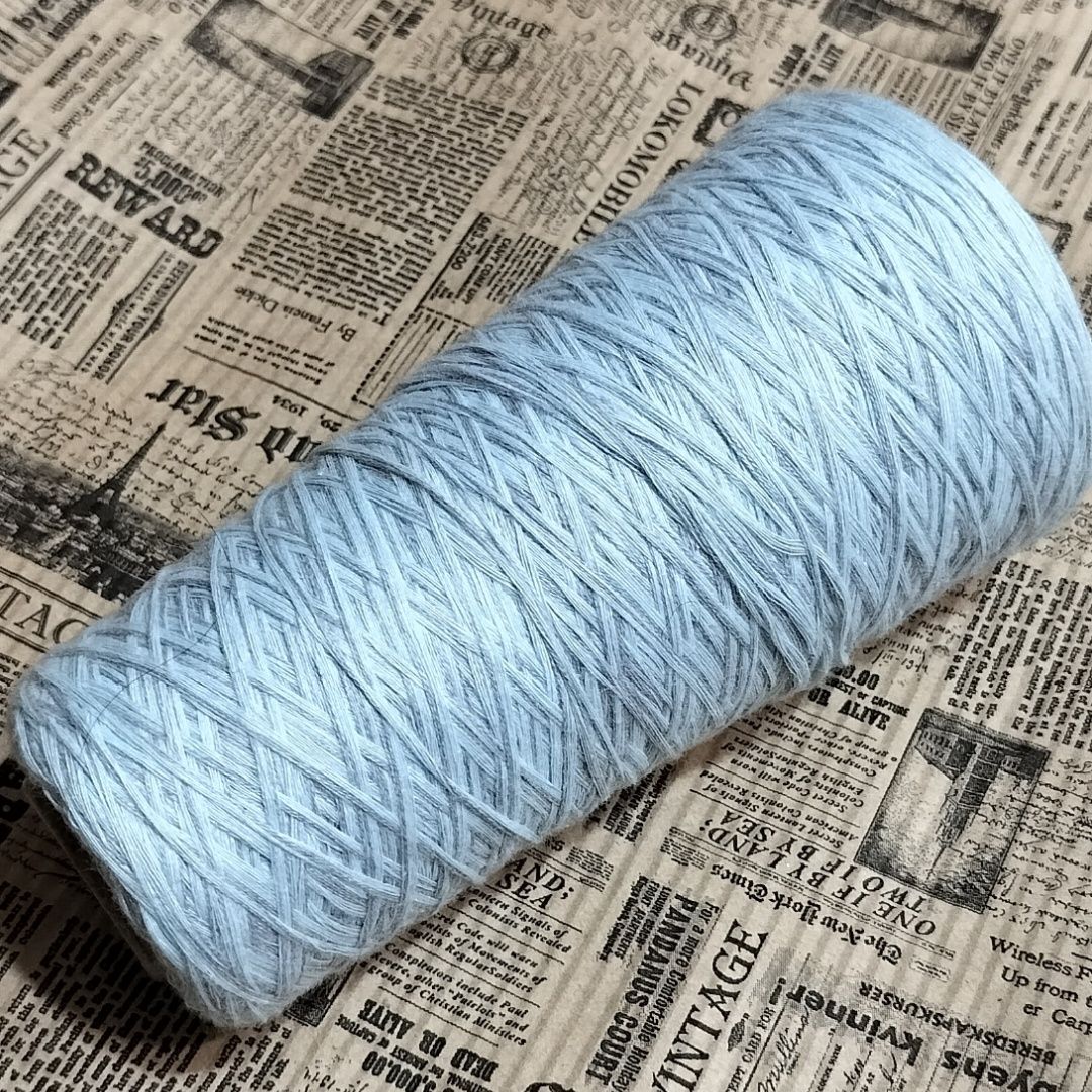 110 г микс серо голубой, пряжа для вязания