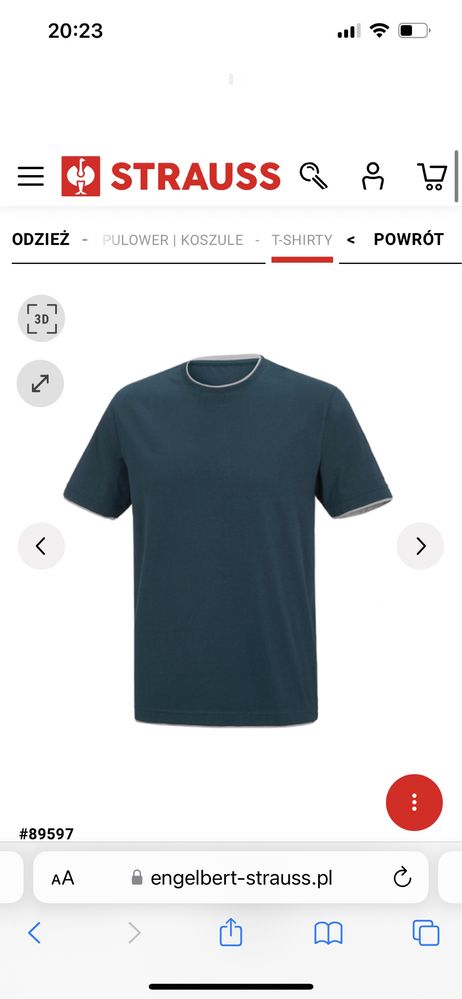 Nowa koszulka t-shirt Engelbert Strauss Layer rozmiar XL