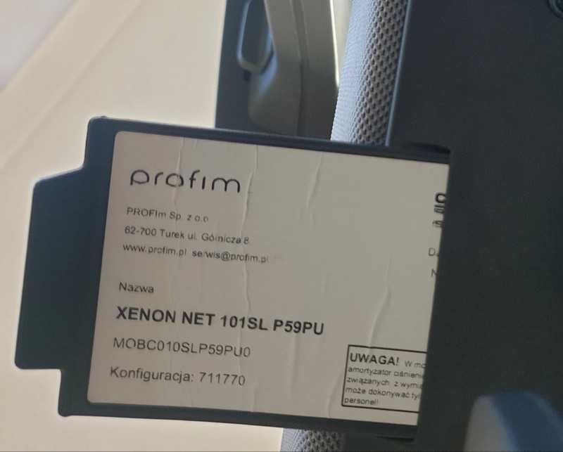 Krzesło Profim Xenon Net czarno szare