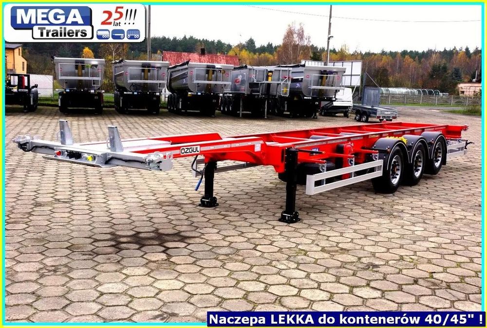 Mega 3.90 T - LeKKa podkontenerowa do 40-45 HQ FULL ADR !!!  Z PLACU !!! Leasing naczepy 3 osiwej, GĘSIA SZYJA, EX3, 3X2, FL, OT !