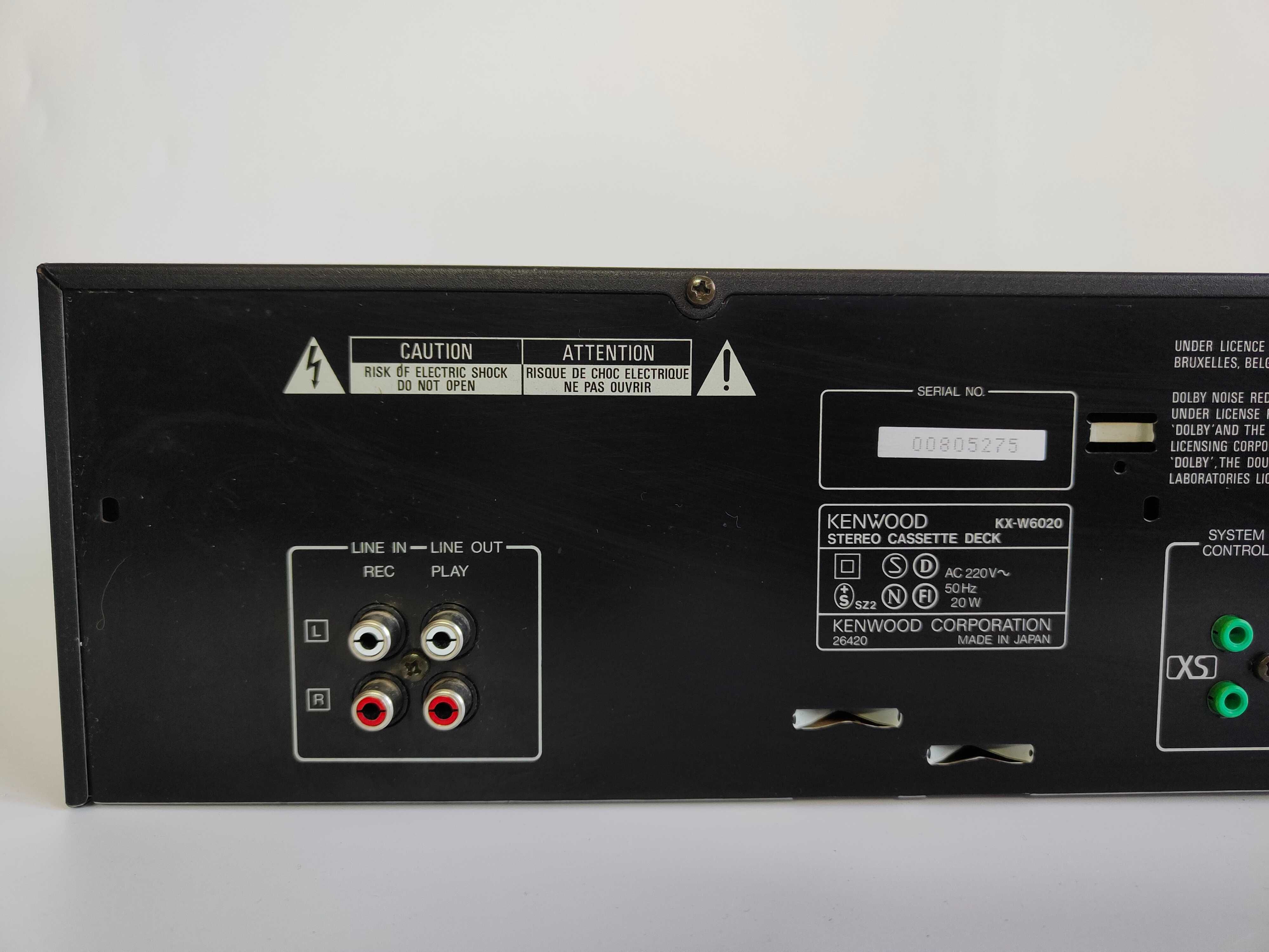 Magnetofon deck KENWOOD KX-W6020 uszkodzony