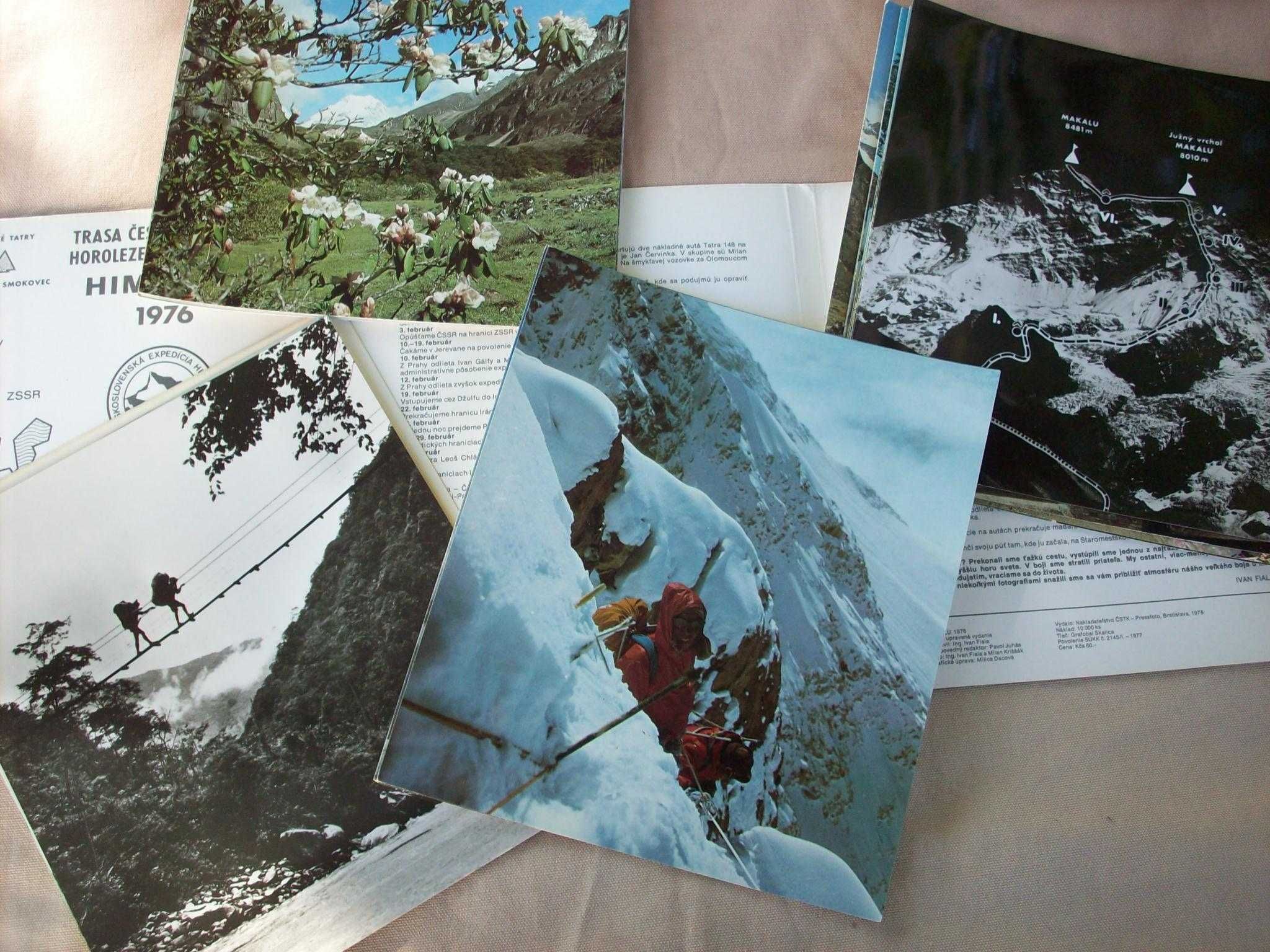 Hindukusz 1974 + Makalu 1976, 2 albumy fotografii.