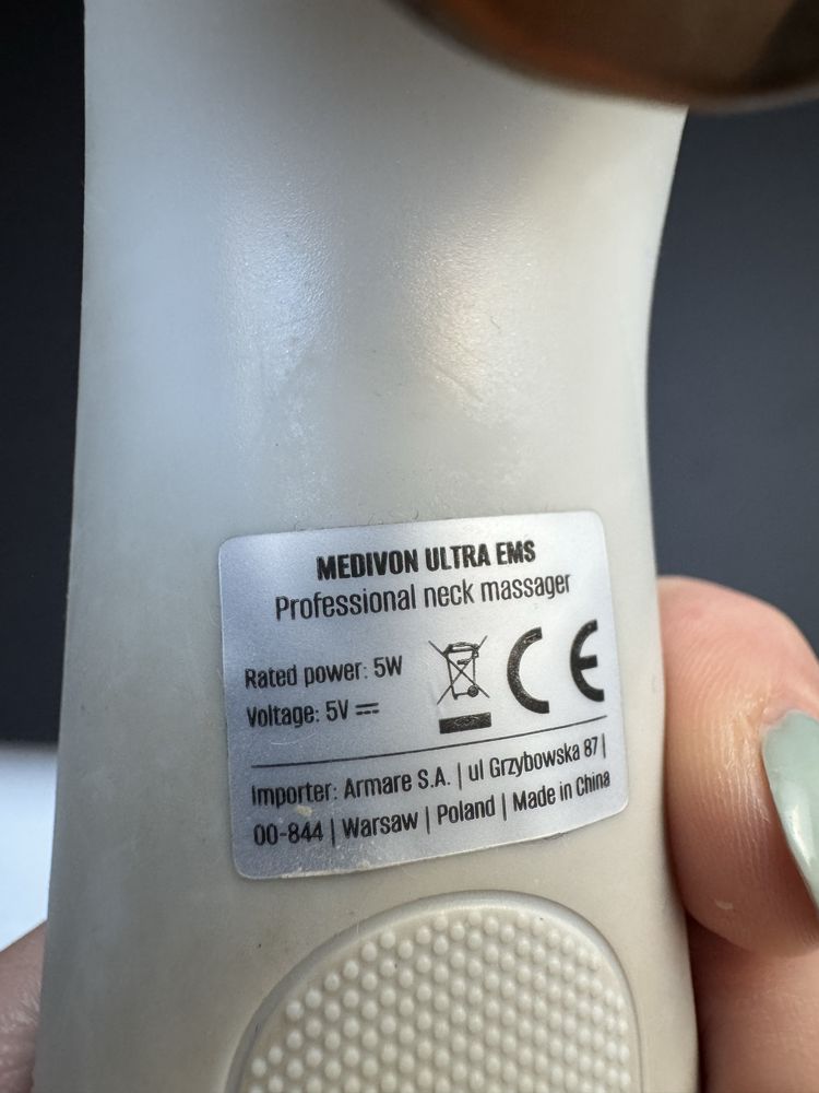 Elektrostymulator MEDIVON Ultra EMS masażer karku migreny