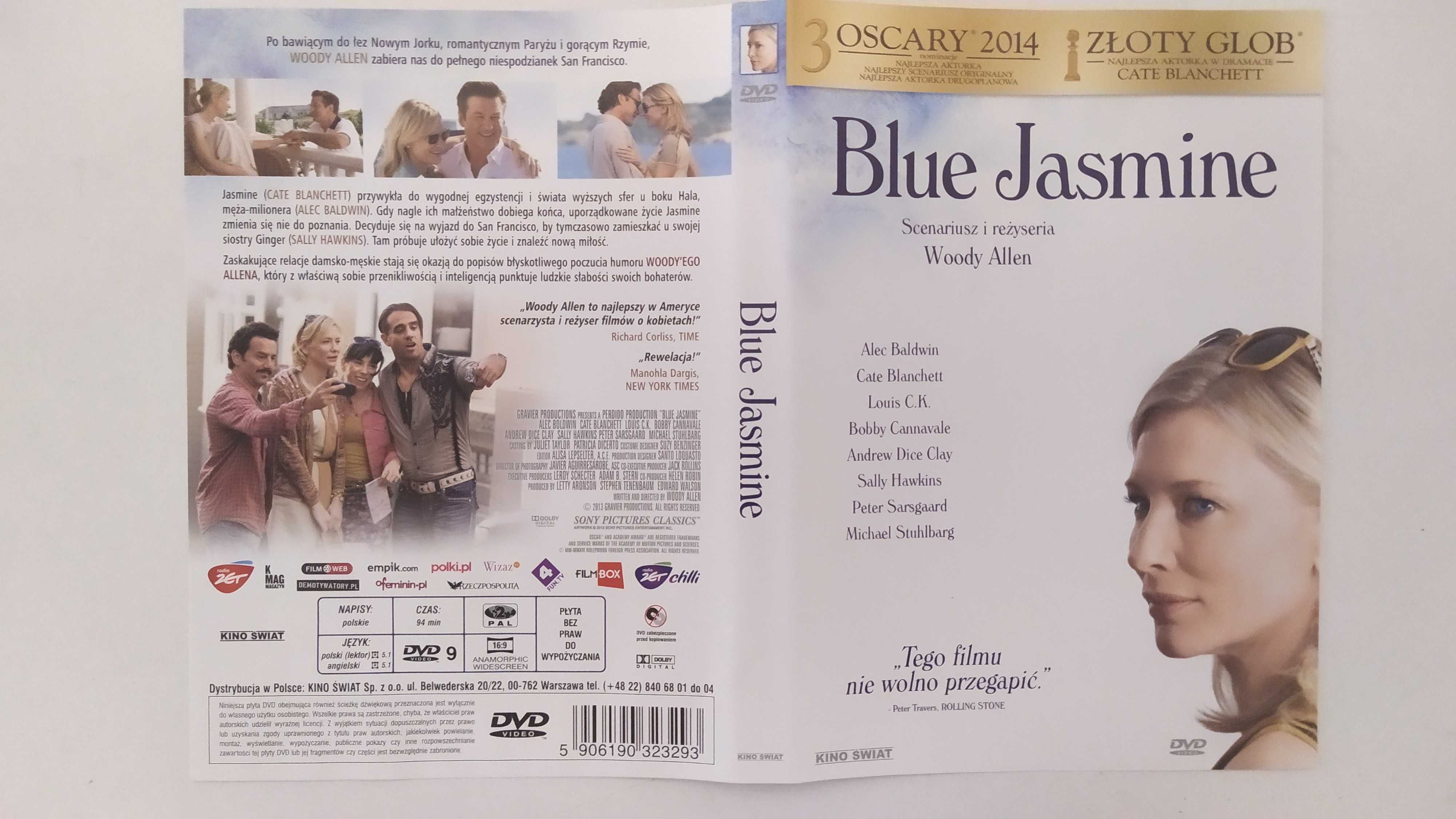 BLUE Jasmine Woody Allen DVD