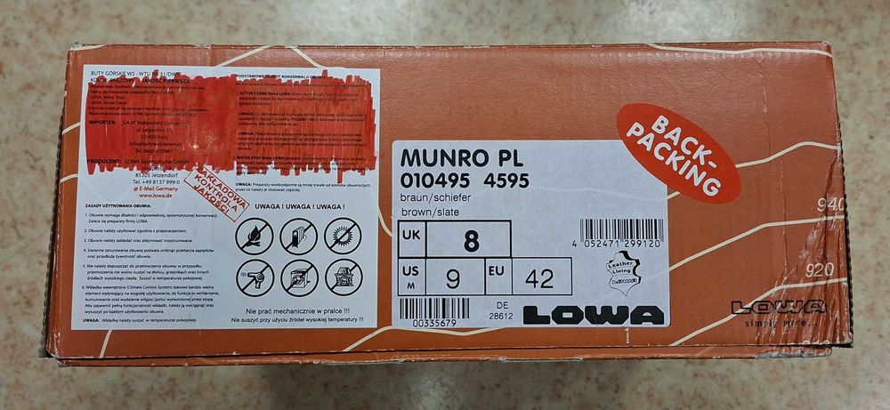 Munro PL Lowa rozmiar 42 nowe