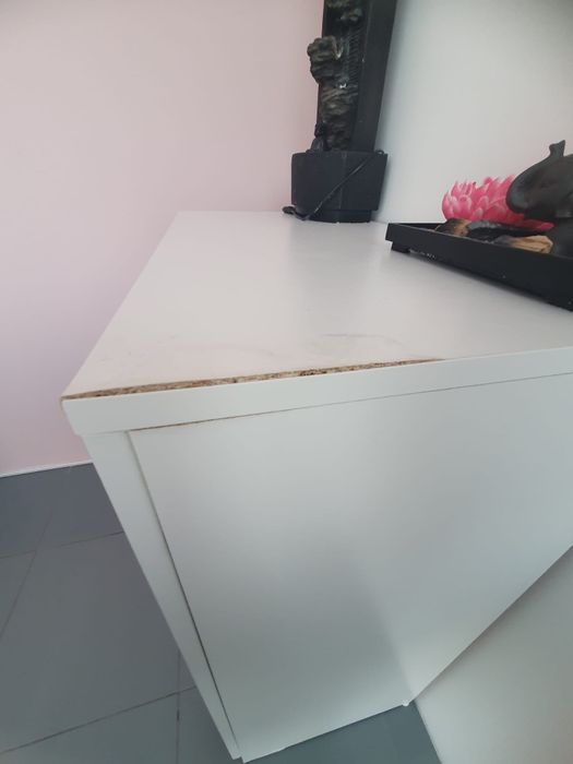 Armário c/portas, branco, 78x95 cm