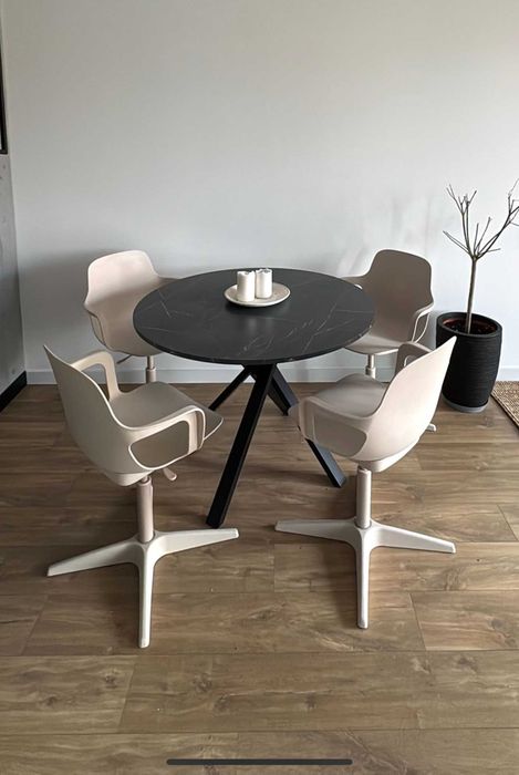 ODGER krzesło krzesła biurowe obrotowe IKEA, 4 sztuki