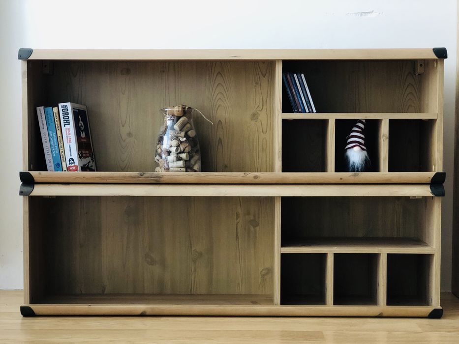 BRW Indiana JPOL 120 Szafka wisząca nadstawka otwarta kolor sosna