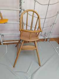 Stylowe krzesełko niemowlęce drewniane Ikea Guliver stan idealny