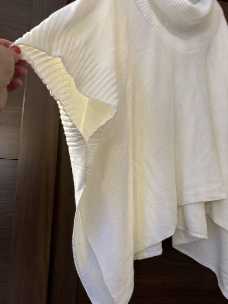 Camisola malha tipo poncho manga Morcego XL a XXXL