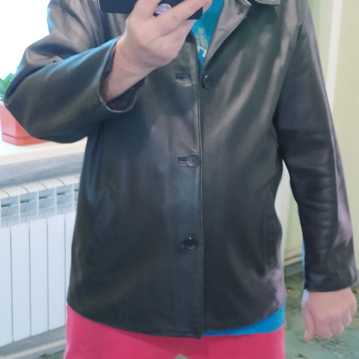 Натуральная кожа мужская куртка пиджак
