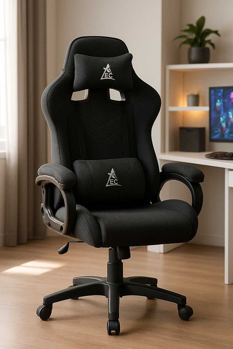 Ігрове крісло SNAKE з масажною подушкою та тканинною оббивкою ЗНИЖКА