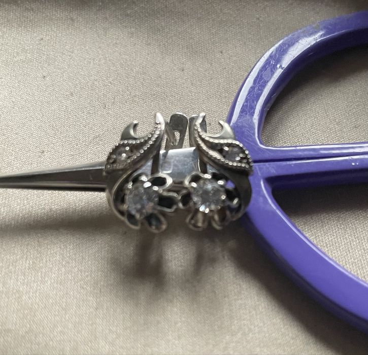 Сережки серебряные  комплект с бирюзой