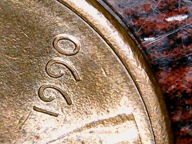 One Cent 1990 z błędem