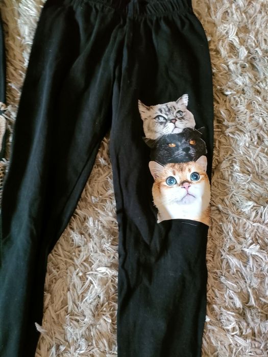 Zestaw spodni legginsów dziewczęcych