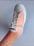 Buty Converse All Star "Renew" na platformie 41 morelowo - kremowe