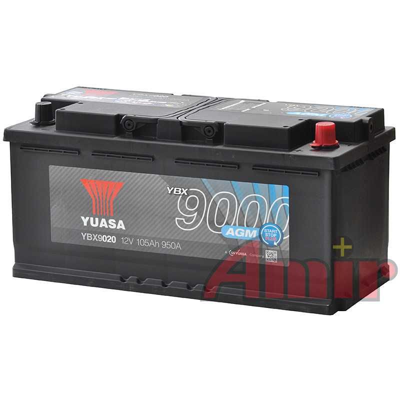 Akumulator Yuasa Start-Stop AGM
12V 105Ah 950A YBX9020  Dostawa