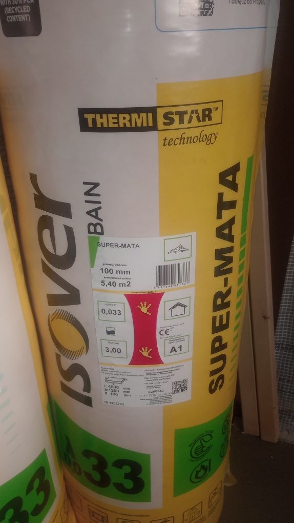 Sprzedam wełnę mineralną isover