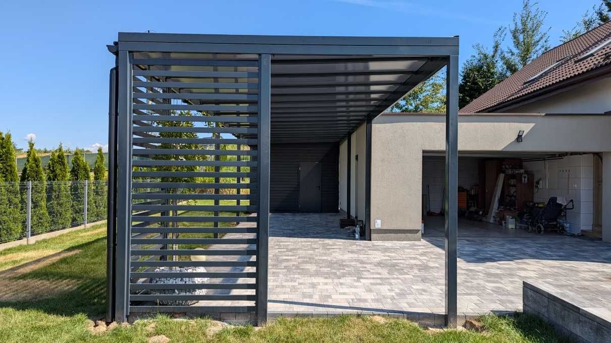 Ruchome lamele zadaszenia pergole wiaty garaże wiatrołapy