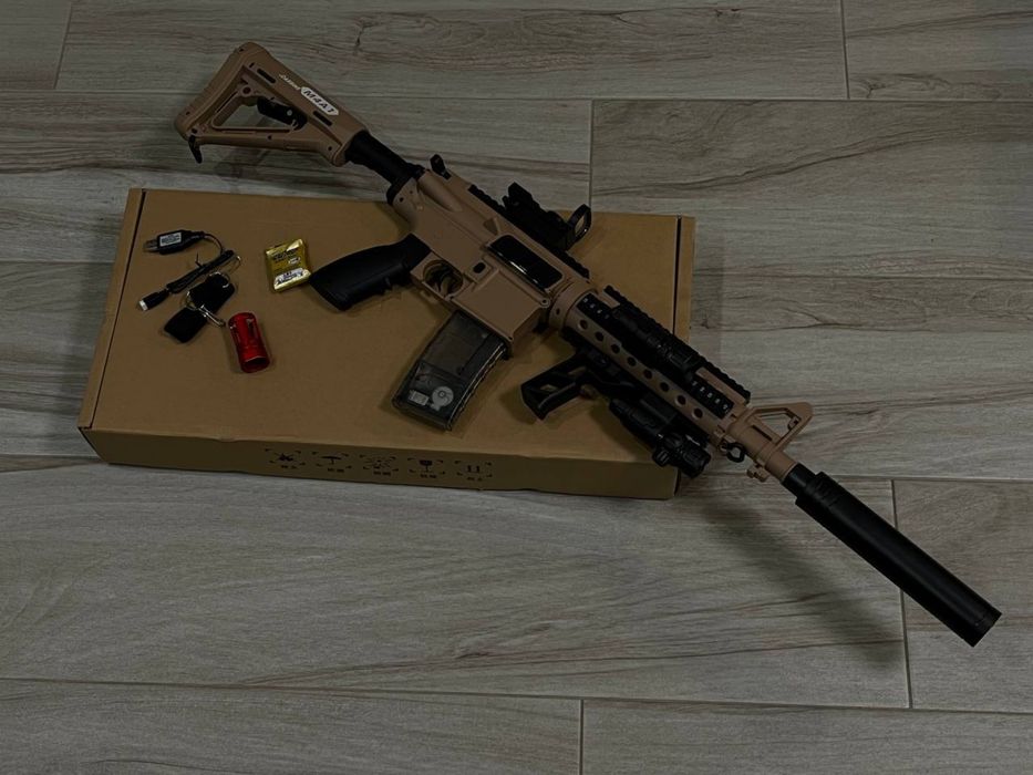 Автомат 104 см орбізний, М4А1, коричневий бластер орбіган