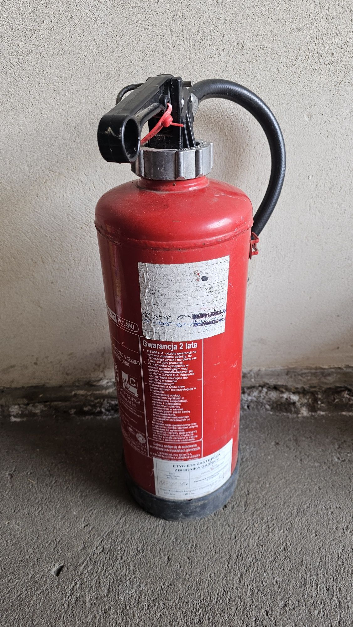Gaśnic 6kg ABC proszku gaśniczego