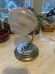 Lampka biurkowa chromowana lata 60  PRL jak art deco chrom