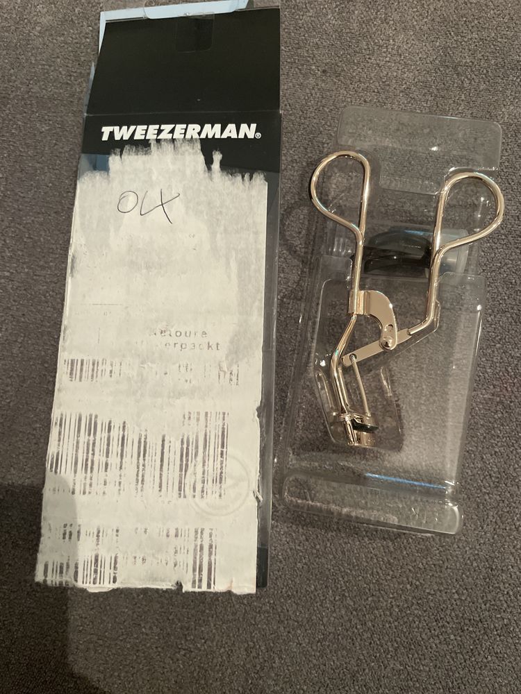 Tweezerman curl 38• zalotka złota + gumki