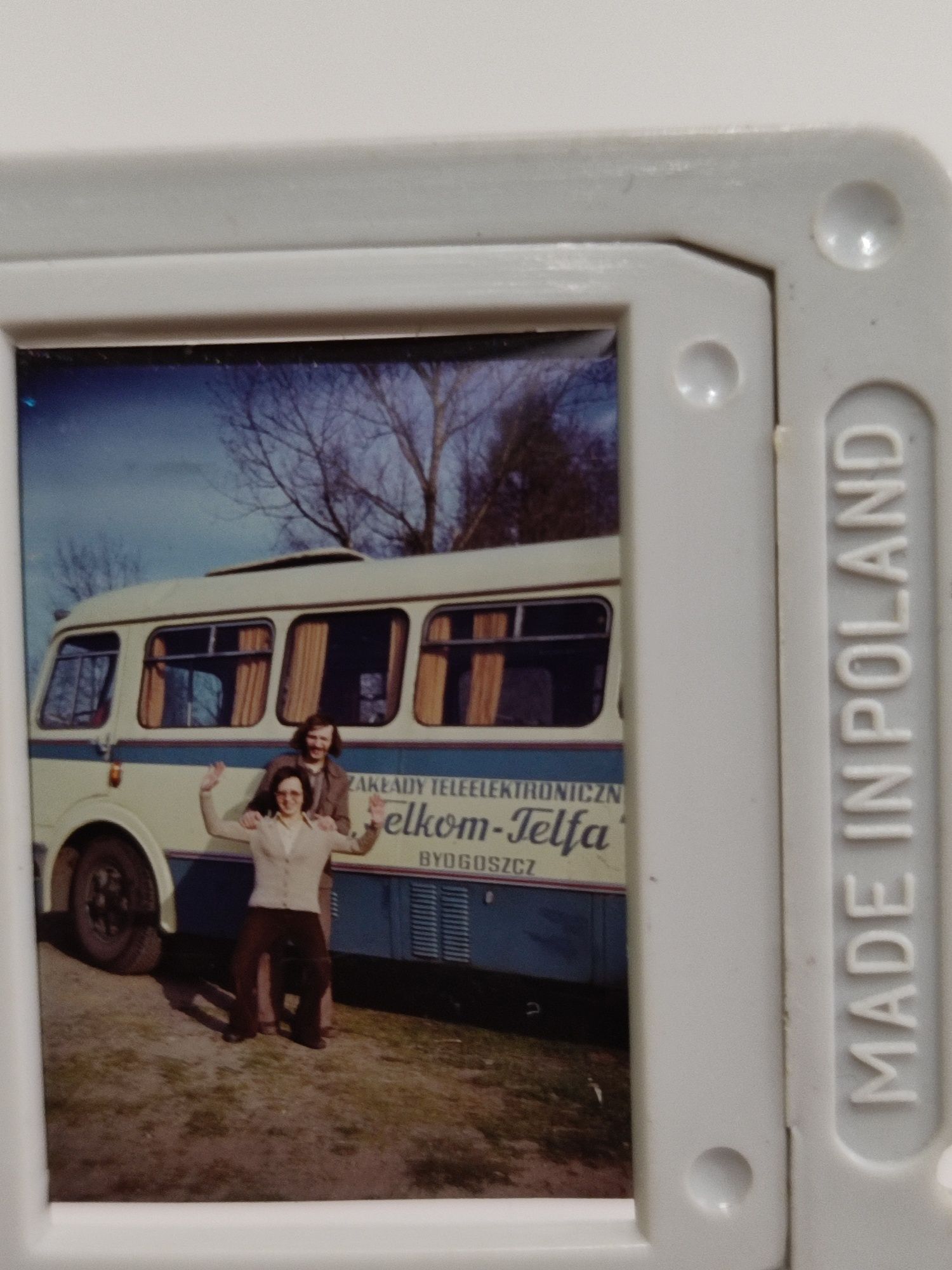 Slajd z autobusem Telfa Bydgoszcz