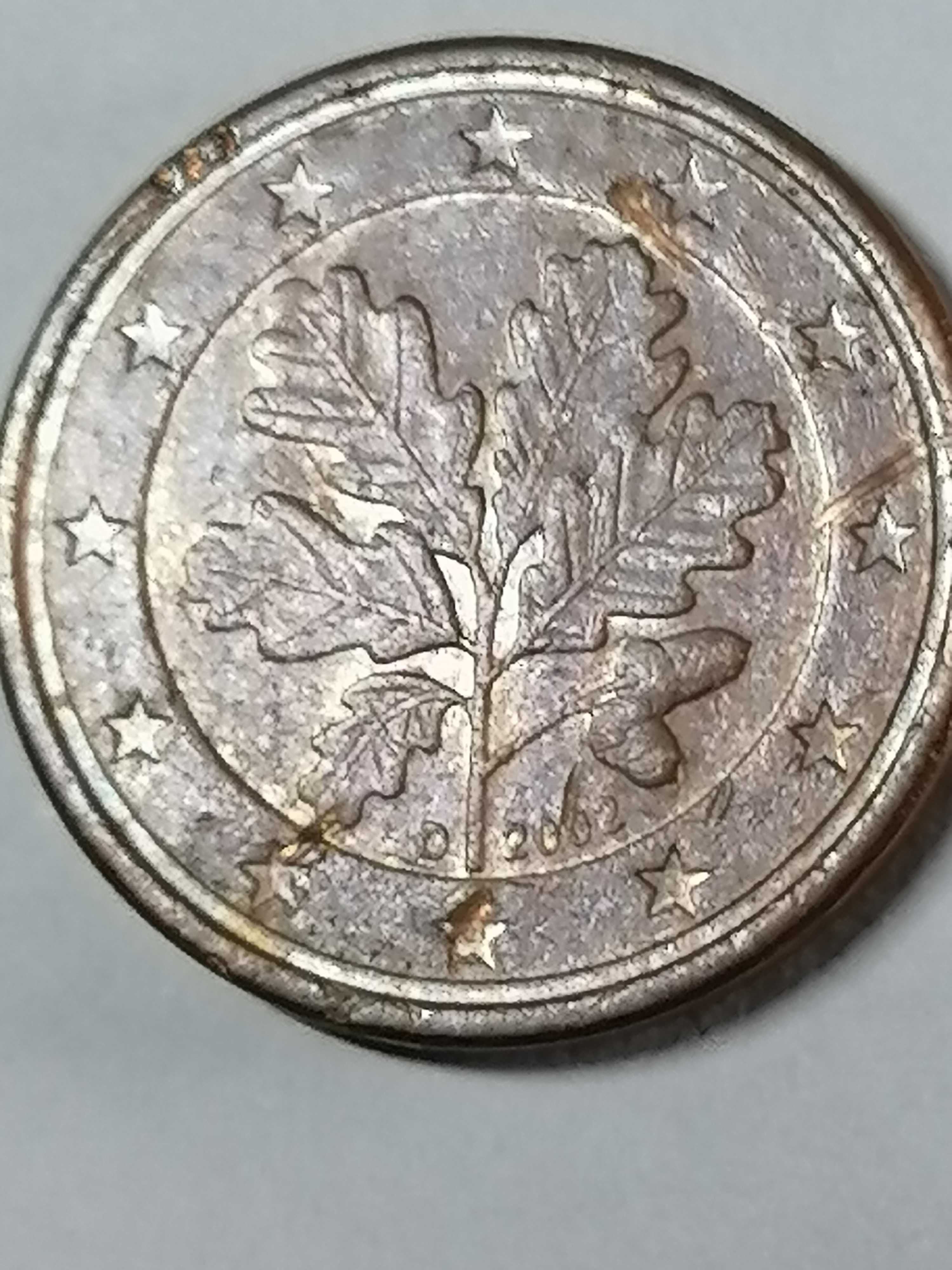 Moedas de 1 cêntimo A/F/D/G/J/-2002 Alemãs raras TROCA