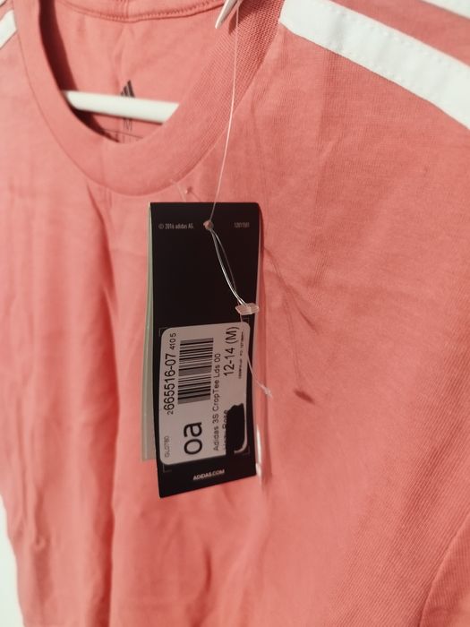 S Koszulka Adidas T-Shirt Essentials 3-Stripes GL0780 Różowy Loose Fit