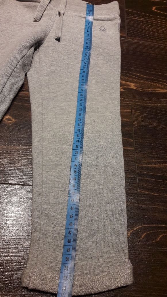 Komplet 2 par grubszych spodni dresowych Zara Benetton r. 104