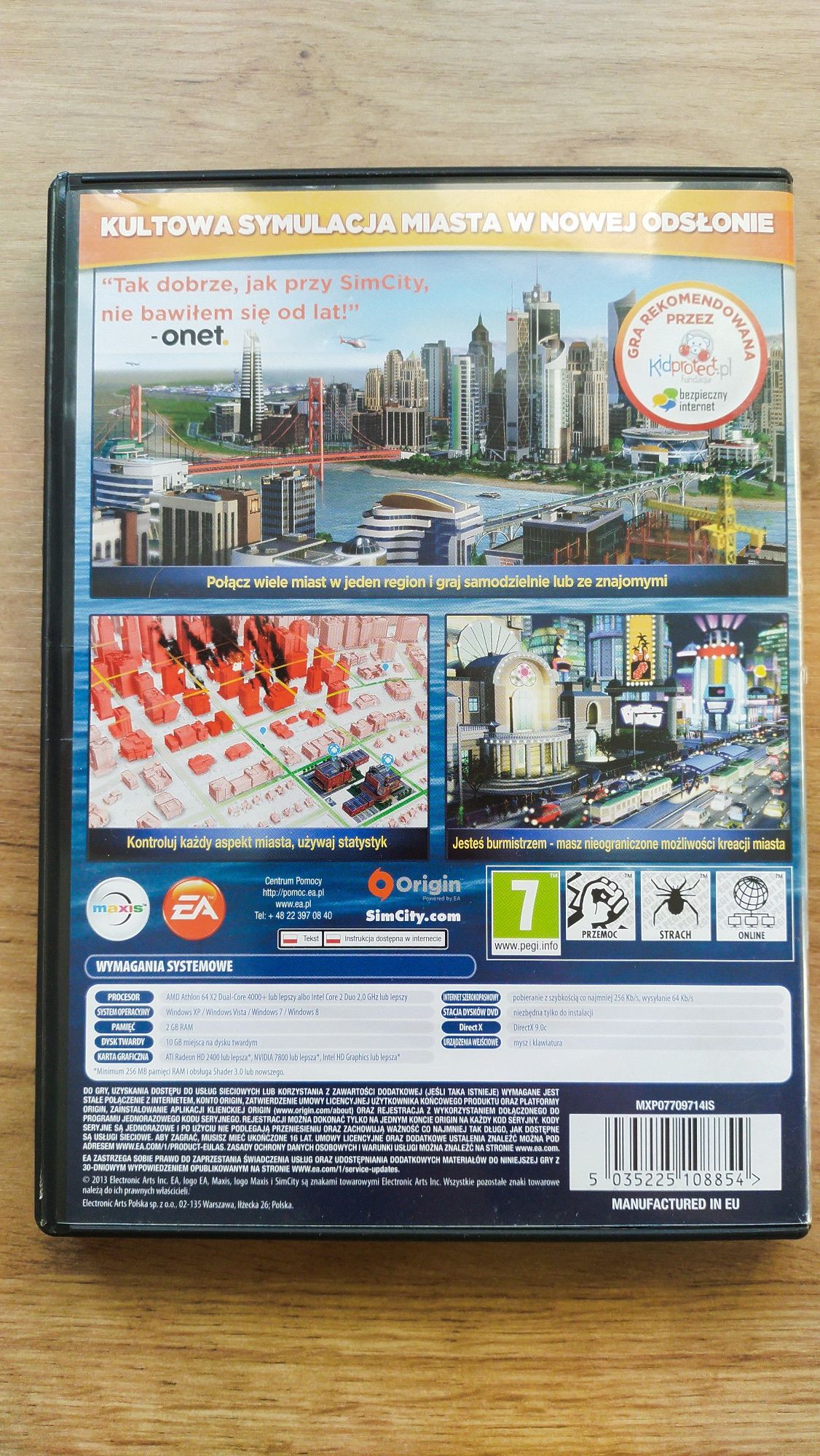Gra SimCity na  Pc DvD