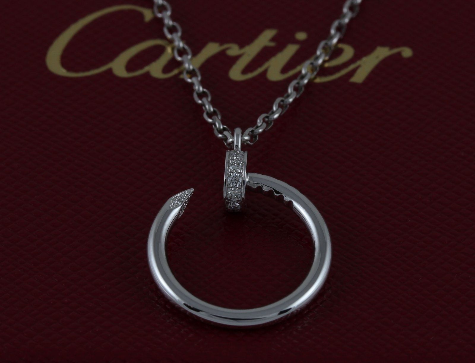 Золотой подвес Juste un Clou (Гвоздь) CARTIER с бриллиантами - 0,14 сt