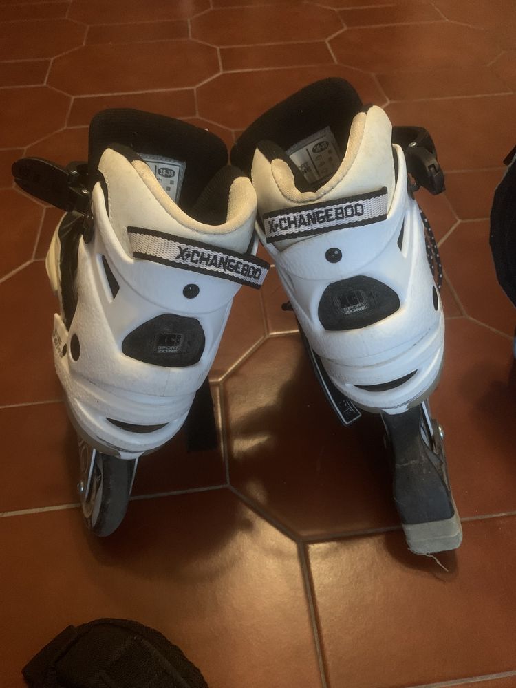 Patins em linha usados