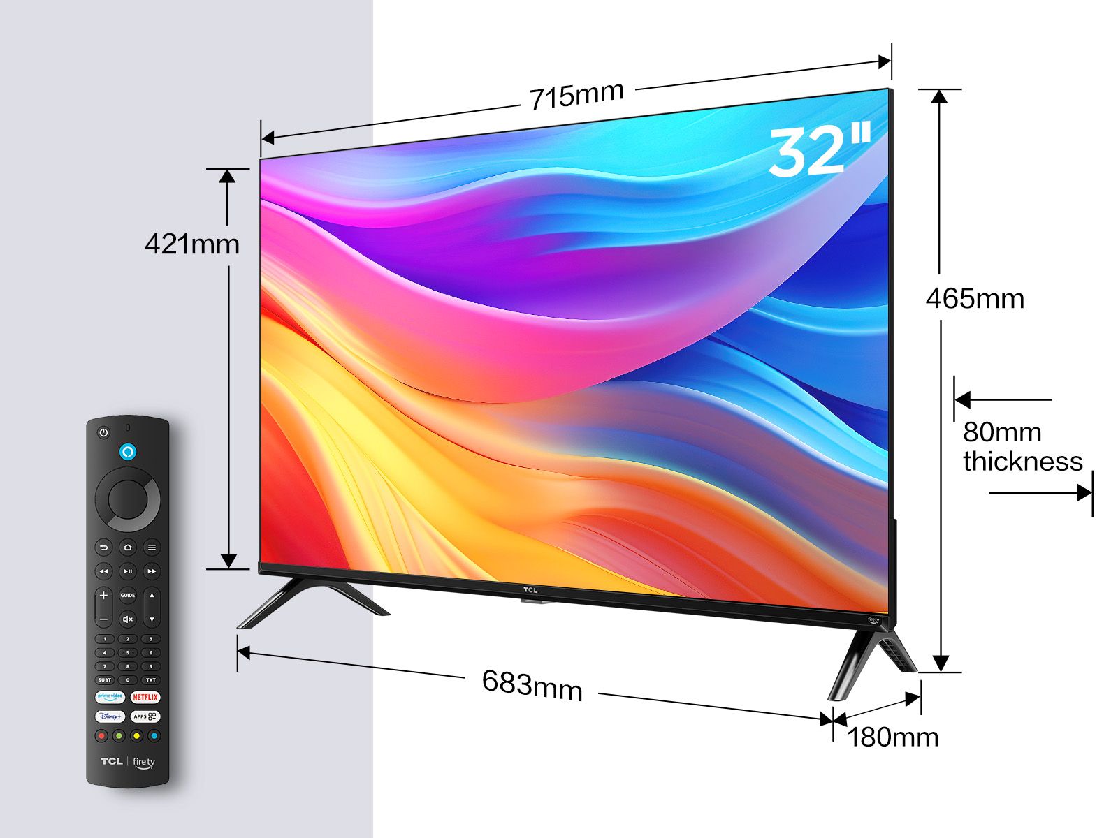 Telewizor LED TCL 32SF540 32" Full HD czarny