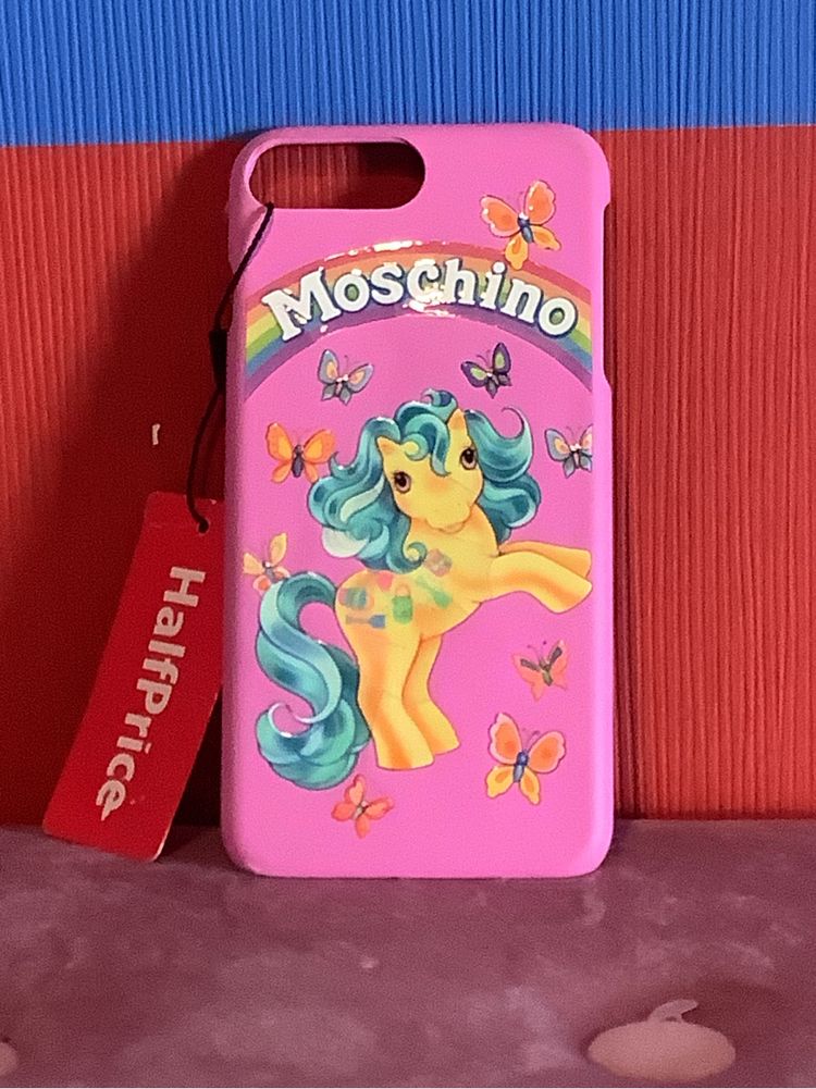 Iphone 7 Plus etui, nowe, oryginalne Moschino My Little Pony Pink
